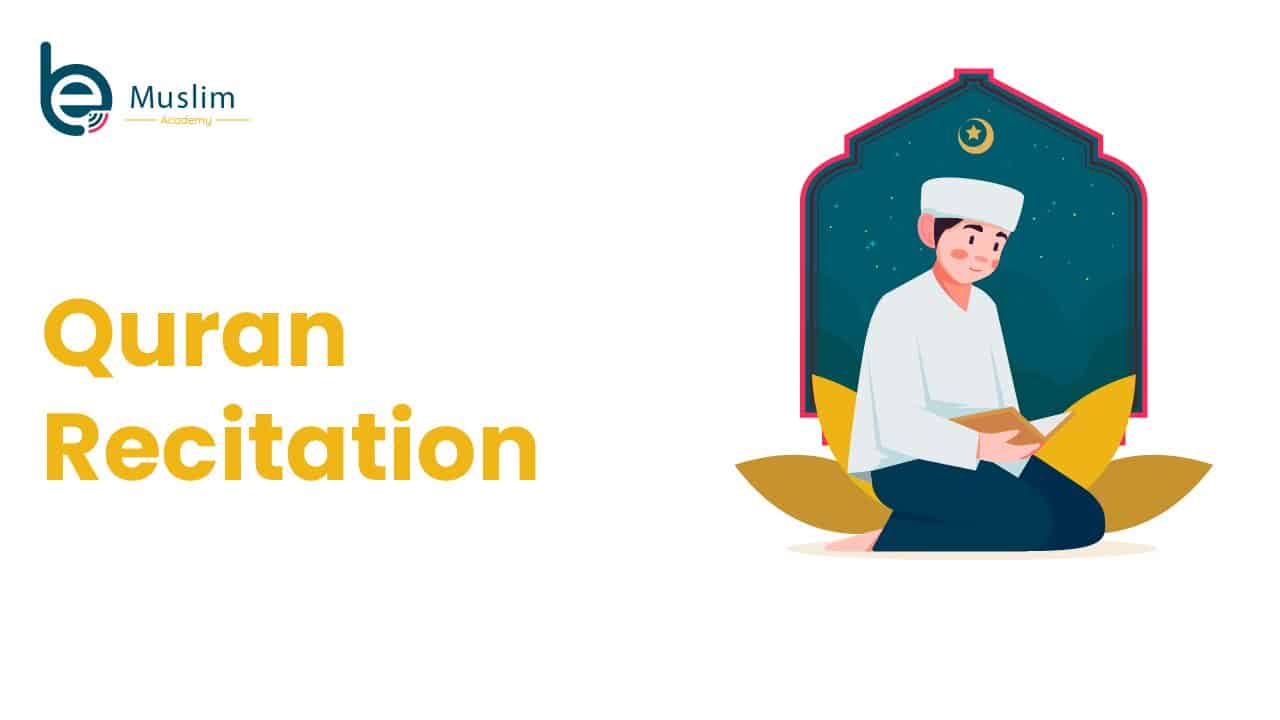 A boy practicing Quran recitation at night — ideal for highlighting Be Muslim Academy’s online course that helps students improve with Tajweed and, importantly, at their own pace.