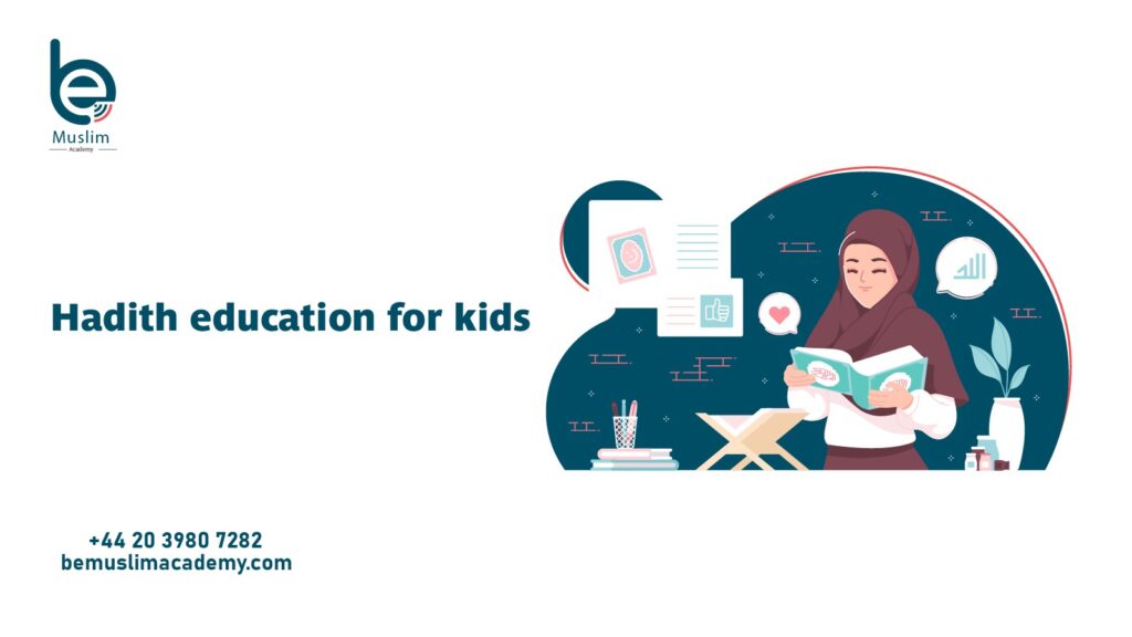 Hadith education for kids — parent reading a hadith with child