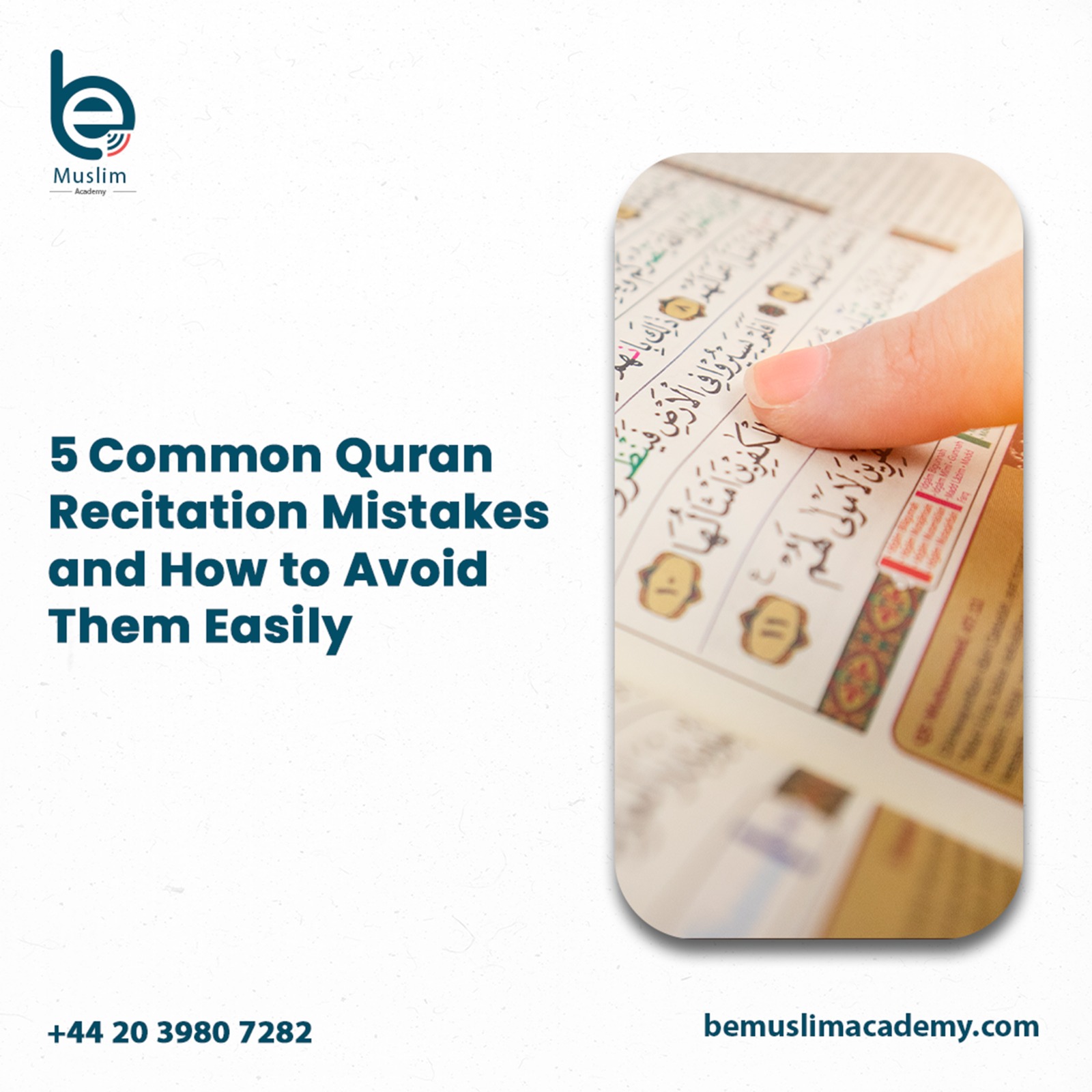 Muslim student learning Quran recitation online with a teacher, focusing on avoiding common mistakes in Tajweed.