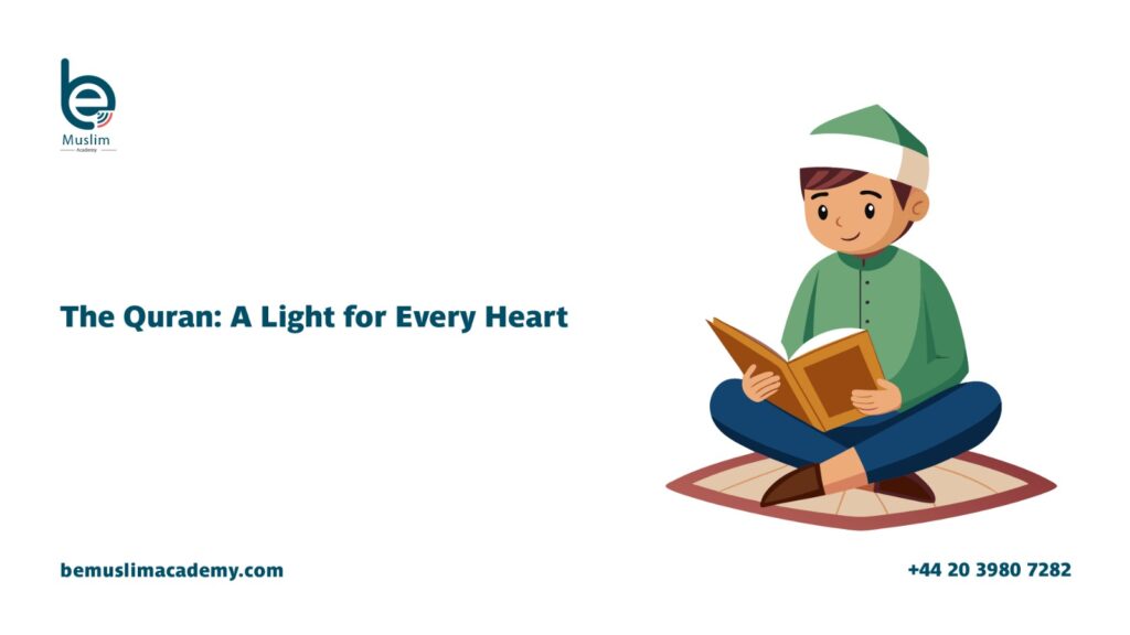A Muslim teenager reading the Quran with focus, illustrating the amazing facts about the Quran and how it continues to guide people of all ages.